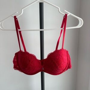 La SENZA Vibrant Red Lace Bra
